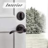 4 Sets-Front Door Entry Lever and Single Cylinder Deadbolts Combination Set, Key