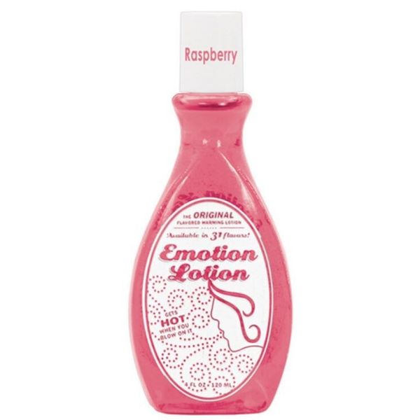 Emotion Lotion Raspberry 100ml Water Based Warming Massage Lotion, New