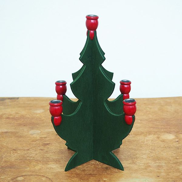 <br>Christmas Tree Object Ornament Scandinavian Wooden Figurine Decoration Candle Holder Stand Stylish<br><br> Sweden Larssons Tra<br> wooden tree candle holder