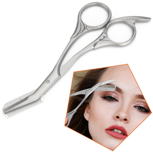 YEPRIME Eyebrow Trimming Scissors with Combs Set