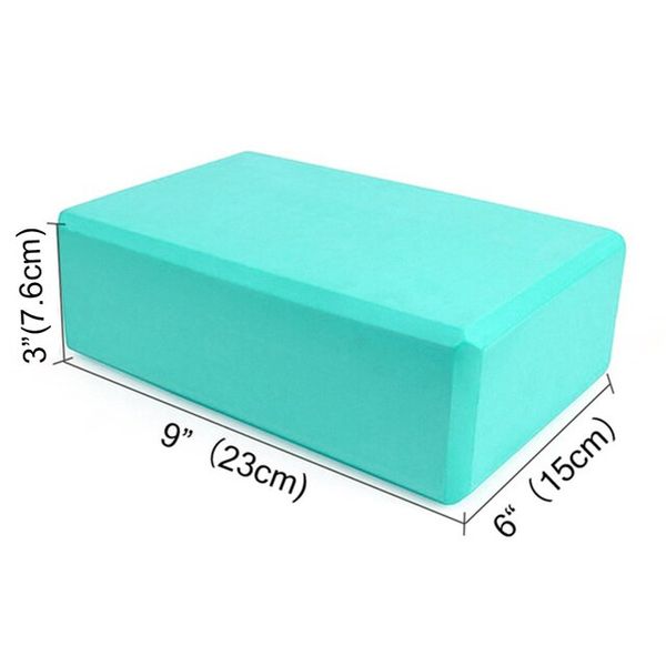 New Fashion EVA Yoga Block Brick Training Exercise Fitness Sports Tool Non-slip Pillow Cube Stretching Body, type B dark blue