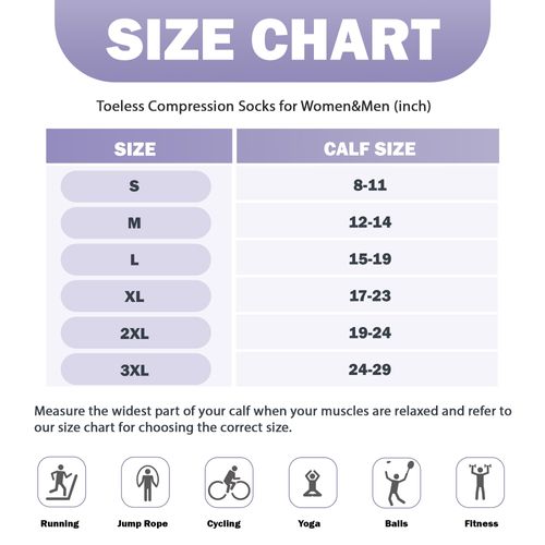 LEVSOX Open Toe Compression Socks for Women & Men 20-30mmHg Toeless Sock Knee High Support Stockings for Circulation Nurses Pregnant Travel