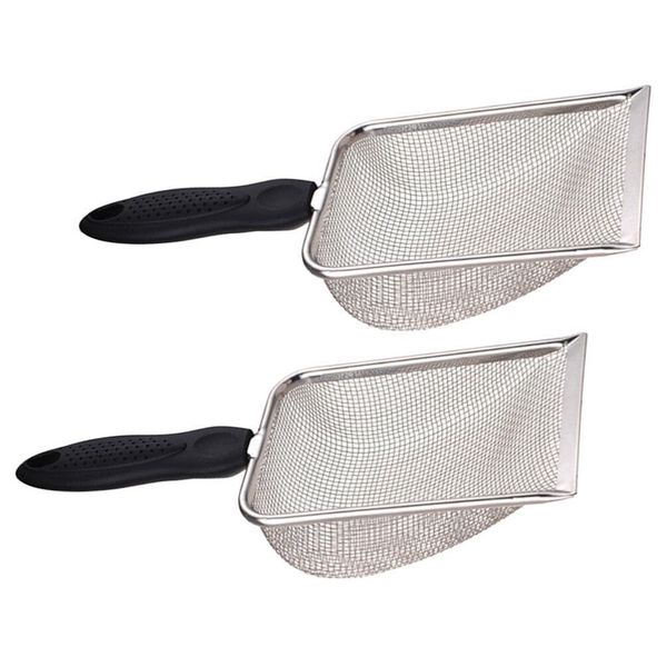 2pcs Beach Shovel Outdoor Shovel Tool Mesh Cleaning Shovel Food Cooking Shovel Sand Filter Scoop Convenient Shovel Lightweight Shovel Tool Beach Spade Mesh Shovel Tool Funny Shovel