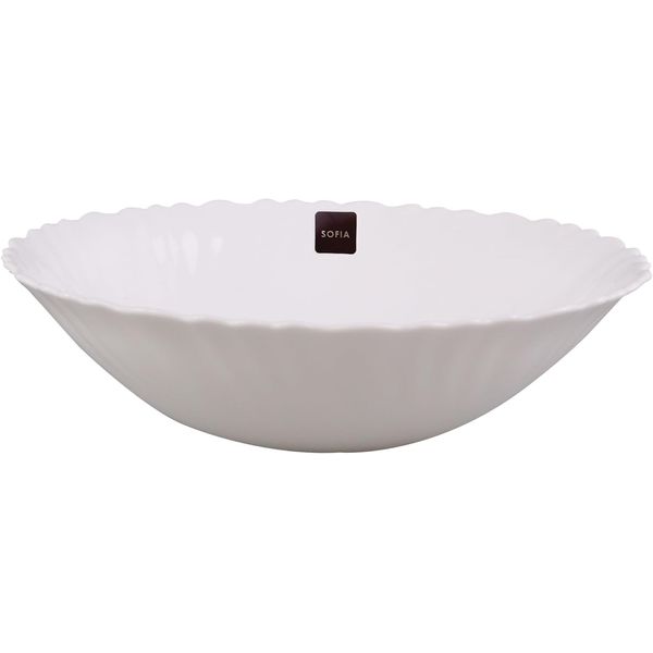 Best House | Round Bowl Set | Salad Soup Fruit Bowl Set | Opalware | White | 7.5"/19 cm | Set of 6 Pcs | Microwave, Oven, and Dishwasher Safe, Serving Dinner Bowl Dinnerware Set