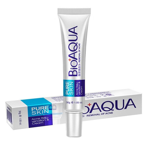 BIOAQUA Bioaqua Acne Scar Treatment, Natural Blemish Gel, Acne Pimple Acne Spot Removal Cream, Oil Control Shrink Pores Face Care Cream