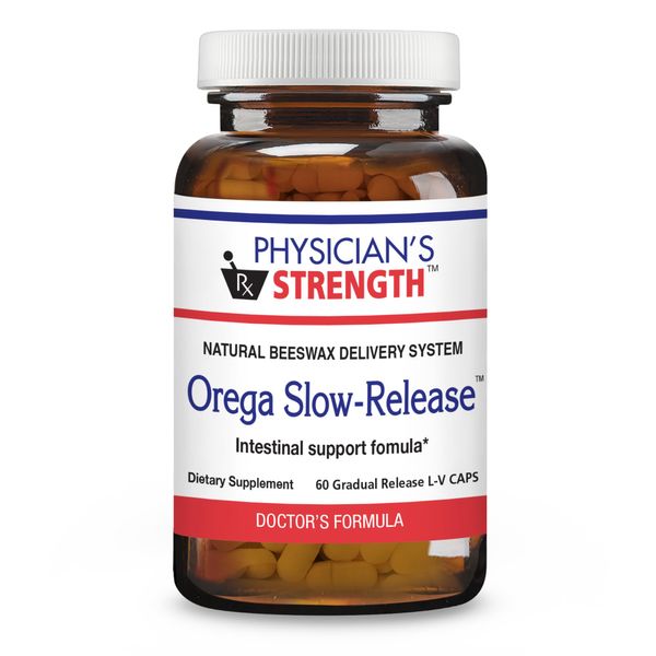 Physician's Strength Orega Slow-Release - 60 Capsules - Intestinal Support Formula - 30 Servings