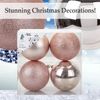 VFM - Rose Gold 10cm Christmas Baubles (4 Pack)