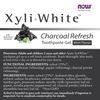 NOW XyliWhite Charcoal Refresh Toothpaste Gel, 6.4 Ounces