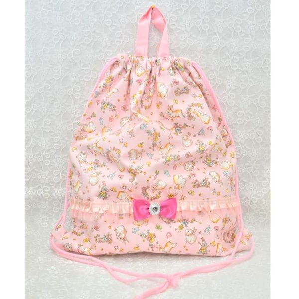 Hanaka Princess Snap Sack, Flower and Rabbit