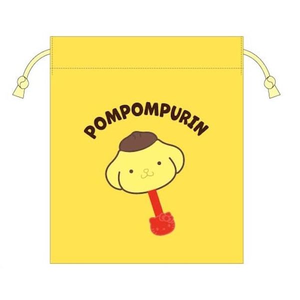 Sanrio Characters Chocolate Sagara Drawstring Bag 04 Pompom Pudding, Casual
