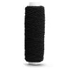 Trucraft - Shirring Elastic 0.6mm x 20m Reel - Black - Elasticated thread For sewing smocking knitting