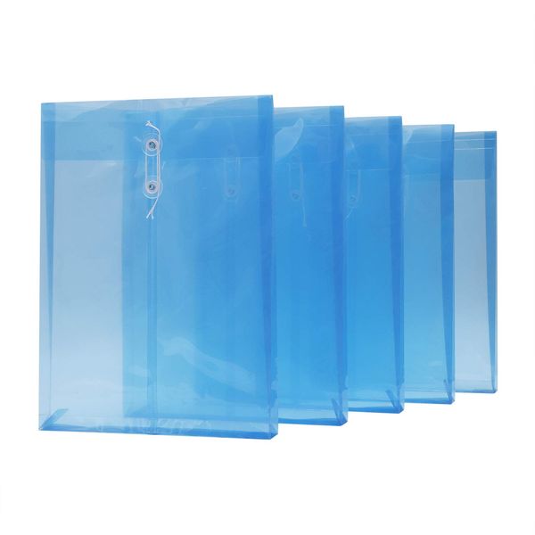 Clear Holder, Clear File Case, Set of 10, Transparent, A4 Document File Folders, Document Storage Case, Vertical, Gusset, Envelopes, Waterproof, Lightweight, PP Storage Bag, Document Storage, Later