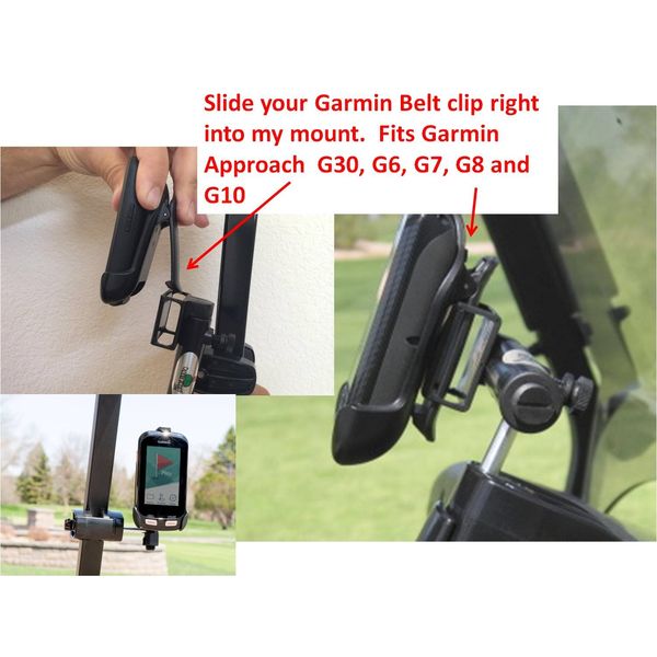 Caddie Buddy Golf Cart Mount for Garmin G6 G7 G8 G30 and G10