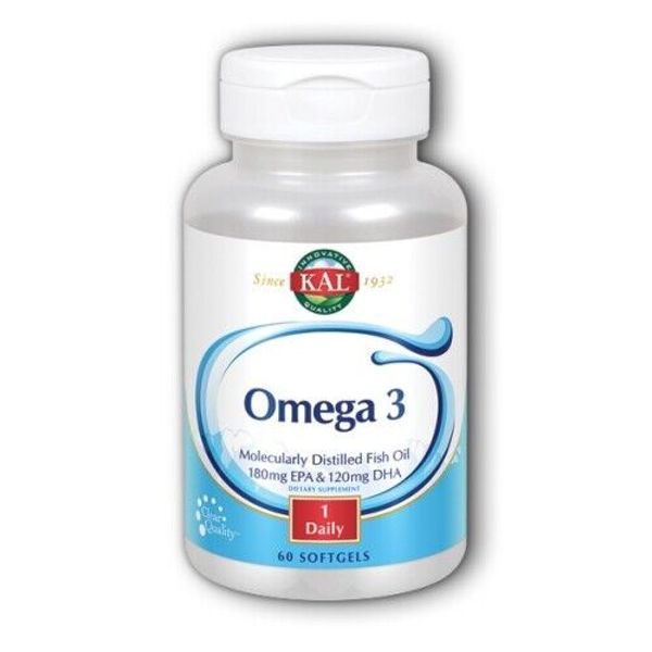 Omega 3  60 Softgels By Kal