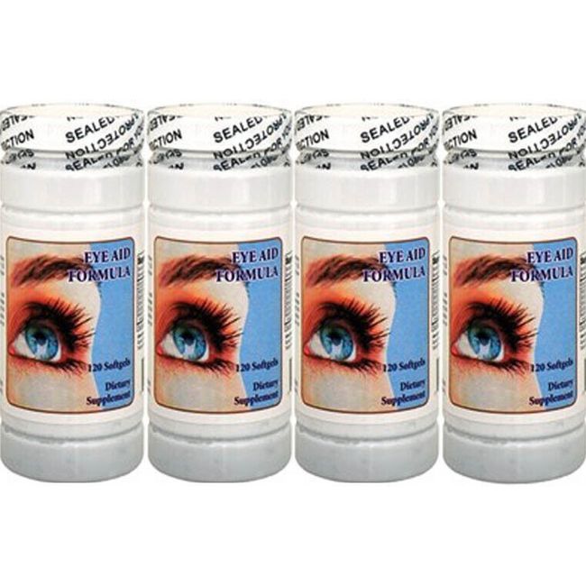 4x Eyes Aid Formula, Vitamin A,Vitamin B-1, Marigold Extract, Zinc, 120Sg/bottle