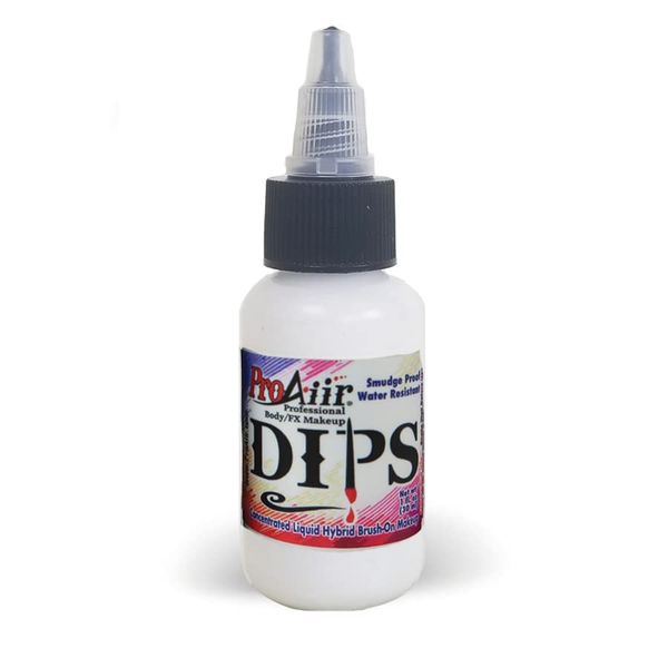 Face Painting Makeup - ProAiir Waterproof Brush On DIPS - 2 oz White