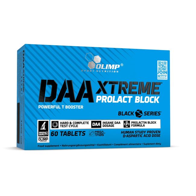 Olimp Sport Nutrition DAA Extreme, 60 Tabletten, 1er Pack (1 x 117 g), DAA Xtreme PROLACT-BLOC, Blue