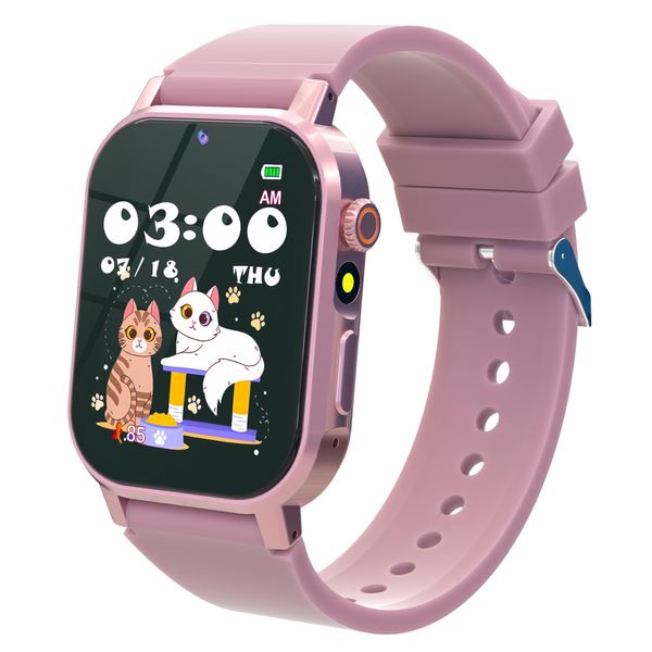 Kids Smart Watch with 32 Games Gift for Girls Age 3-12 Smart Watch for Kids with Touch Screen,Video,Camera,Music Player,Pedometer,Audiobook, Learn Card,5-10 Year Old Girl Gifts