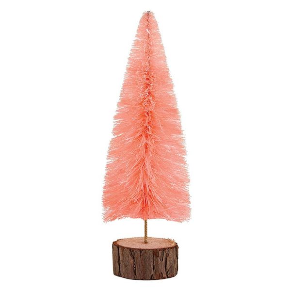 Bottle Brush Tree in Blush Small | Holiday Decor