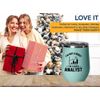 Data Analyst Teal Edition Wine Tumbler 12oz - i'm not a robot - Computer Science Tech Web Developer IT Database Programming Coding Software