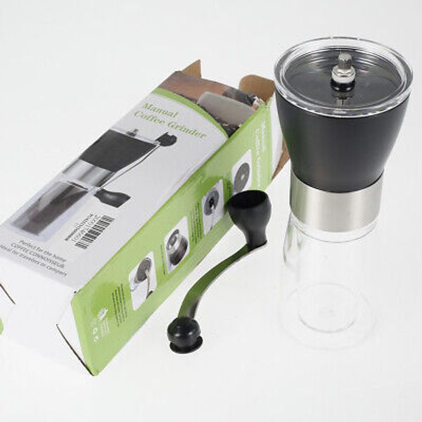 Manual Coffee Grinder with Ceramic Burrs Hand Coffee Mill Portable Coffee tycFS