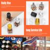 Tanstic 16 Sets B1K-B1M Potentiometer Linear Taper Rotary Potentiometer B Type Potentiometer with Knobs, Nuts and Washers