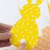 Easter Bunting Bunny Rabbit Banner Garland 2 Metres Hanging Ready Threaded