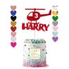30. Children's Cake Topper With Helicopter