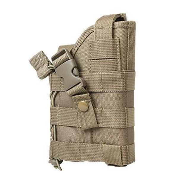 M1SURPLUS Tactical Tan Color Ambidextrous MOLLE Compatible Pistol Holster fits Glock G17 G19 G19X G20 G21 G31 G34 G35 G37 G41 SIG P226 P320 M17 Pistols