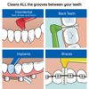 Interdental Brushes 6 Count Pack Angled Head for Easy Dental Care
