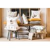 Evans Lichfield Bee You Repeat Cushion Cover, Polyester, Linen, White
