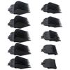 DEARCOOL 10Pcs Hair Clipper Guards Set for MC2/MC3/Multi-Purpose 79607 - Black