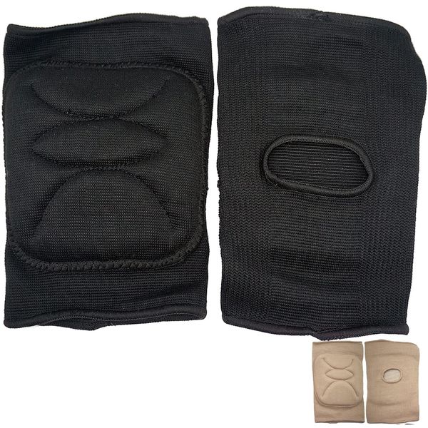 DANCEYOU Knieschoner Tanzen Knieschützer weiche, dick gepolsterte Kniebandage knee pads für Pole Dance Tanz Volleyball Gym für Kinder, Jugendliche und Erwachsene, Schwarz M