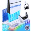 Stand Cooling Fan For PS5 Slim/PS5 Disc&Digital/PS5 Controller Charger Station