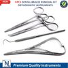 4 Pcs Dental Braces Removal Kit Orthodontic Instruments Set German Grade