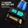 1000000LM UV Purple +White Light LED Headlamp 3 Models Torch Violet Headlight