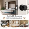 Probrico (10 Pack Black Privacy Locks, Keyless Interior Door Knobs (Cylindrical Shape Knob), Contemporary Hardware for Bathroom Bedroom