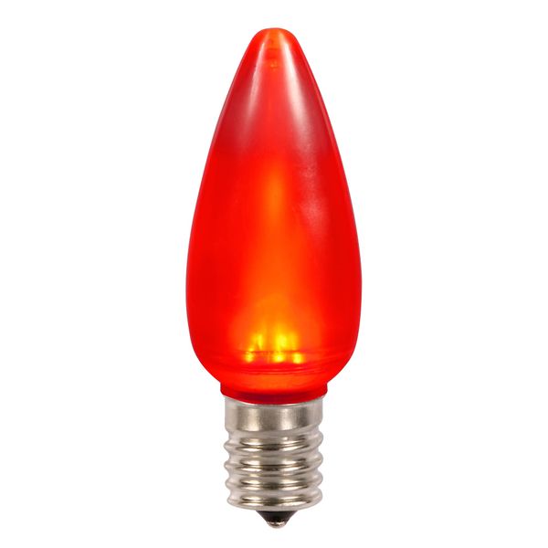 Vickerman C9 Ceramic LED Red Twinkle Bulb, Package of 25