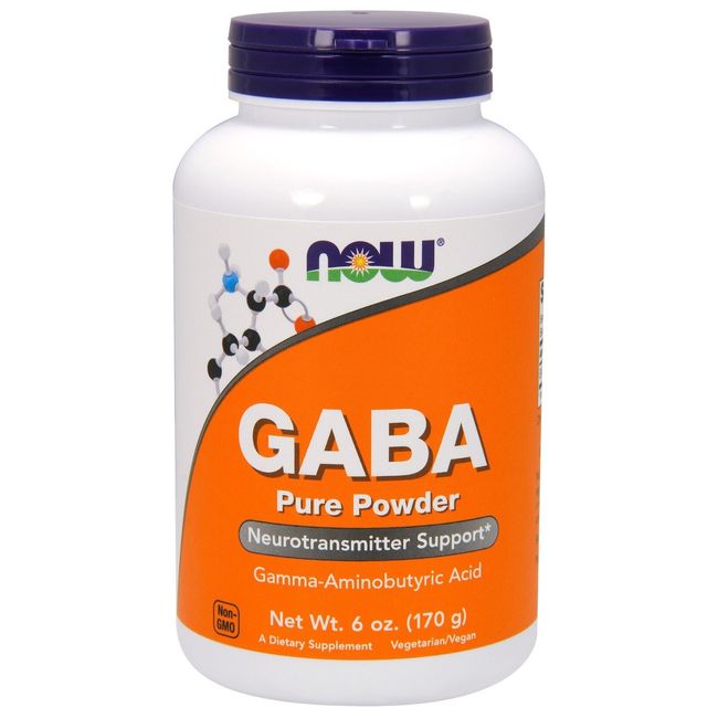 NOW Foods GABA, 500 mg, 6 oz Powder