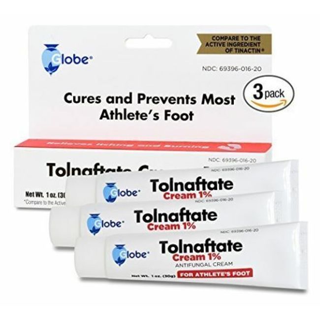 Tolnaftate USP 1% Antifungal Cream 1oz 3 packs - Compare to Tinactin