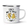 Crazy Mac N Cheese Lady Stars Enamel Mug Cup