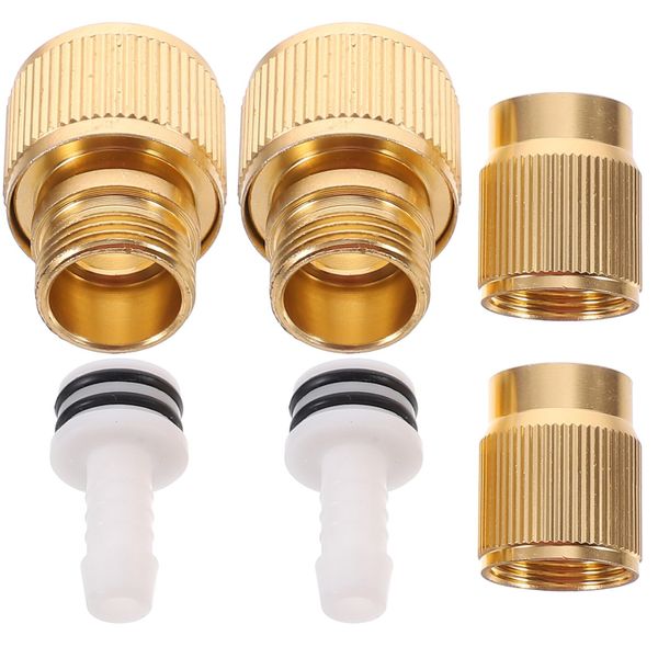 2pcs Faucet Quick Connector Plug Adapter Water Hose Connector Expanding Hose Garden Hose Nozzle Hose Brass Connectors Garden Hose Repair Kit Quick Connector for Hose Adaptor