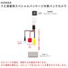 KONPON Honda Car Compatible Rear Camera Conversion, Conversion Harness for Connecting Genuine Rear Camera and External Navigation System