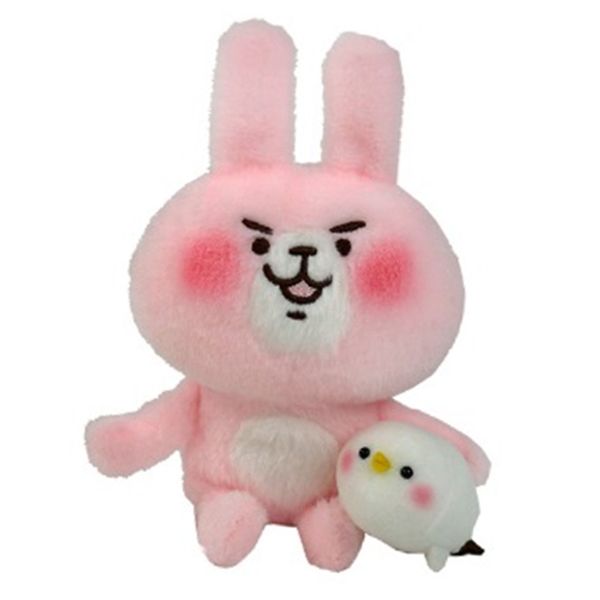 kanahei Small Animal Plush Rabbit and Bird, Small