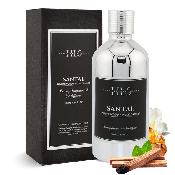 Santal Diffuser Oil Hotel Luxury Scents Essential Oils for Diffusers – 100ml