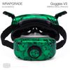 WRAPGRADE Skin Stickers for DJI Goggles 3 (Emerald Skull)