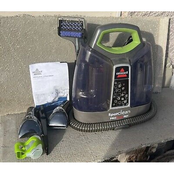 BISSELL SpotClean Proheat Pet Portable Carpet Cleaner 5207W Purple