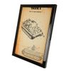 German Tiger 1 Tank Framed Blueprint (Blueprint)