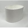 Cream Off White Textured 100% Linen Oval Lampshade