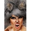 Magic Box Womens Grey Fluffy Wolf Ears on Hair Clips